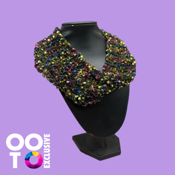 Handknitted Loop Twist Neck Scarves | Choose Your Colour!