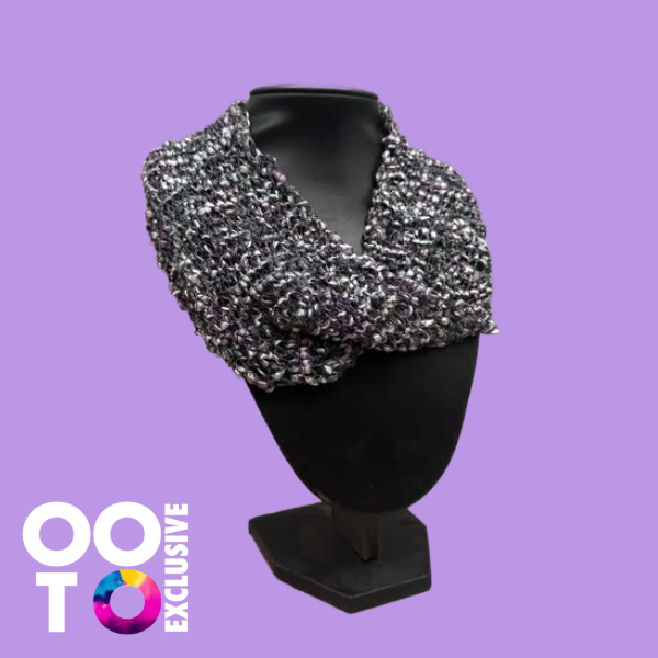Handknitted Loop Twist Neck Scarves | Choose Your Colour!