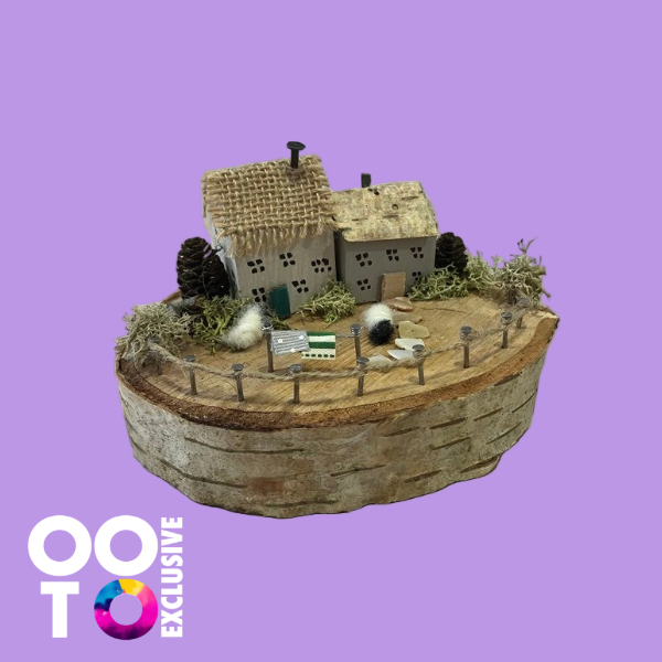 Handmade Small Wooden Country Cottages | Houses with Sheep