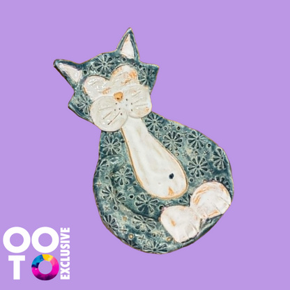 Ceramic Cat Spoon Rests | Various Colours