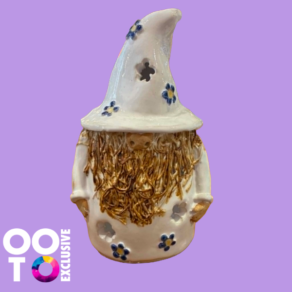 Ceramic Wizard & Wizardess Tealight Holders | Various Colours