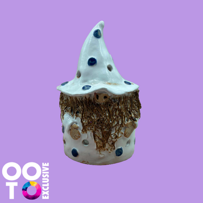 Ceramic Wizard & Wizardess Tealight Holders | Various Colours