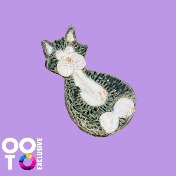 Ceramic Cat Spoon Rests | Various Colours