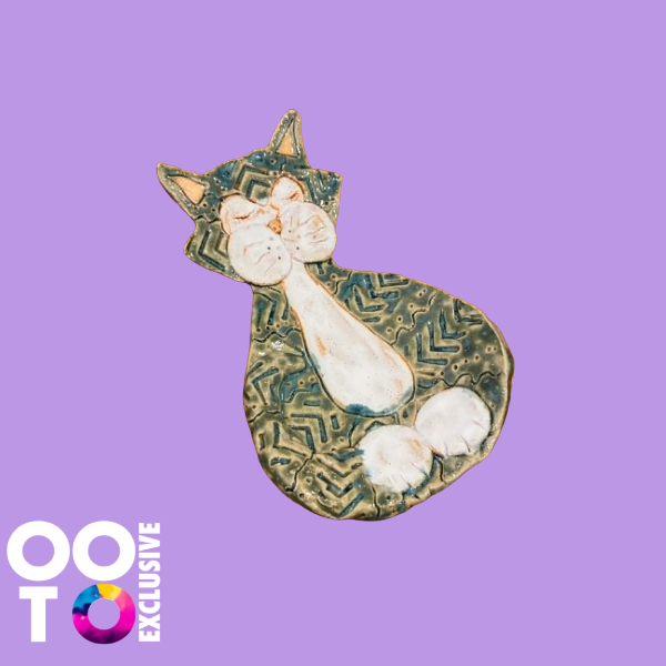 Ceramic Cat Spoon Rests | Various Colours