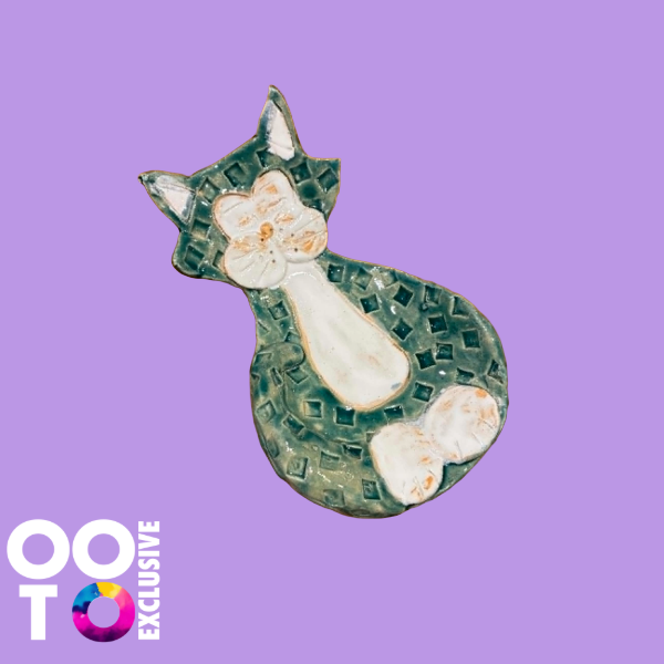 Ceramic Cat Spoon Rests | Various Colours