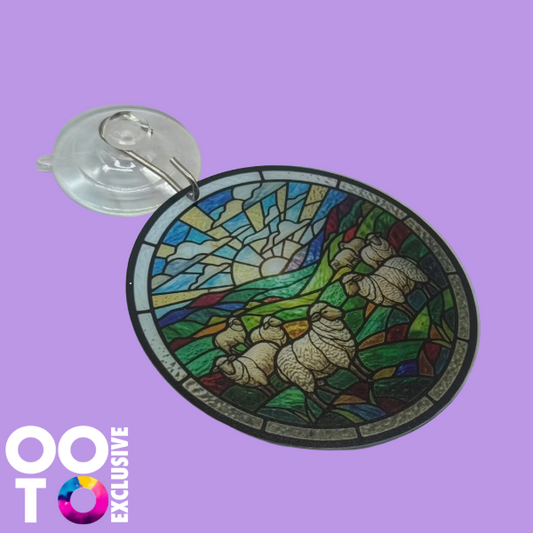 UV Printed Window Hanging | Stained Glass Inspired