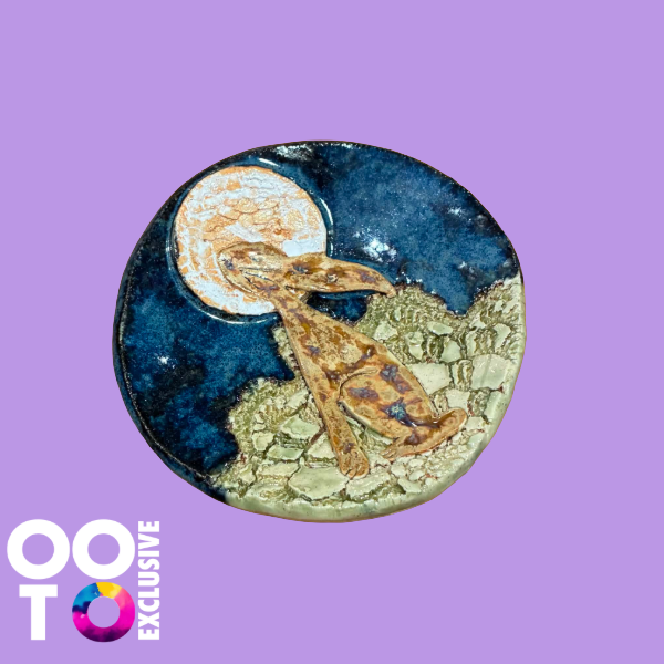 Ceramic Moon Gazing Hares Trinket Dish | Various Designs & Sizes