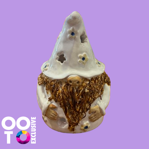 Ceramic Wizard & Wizardess Tealight Holders | Various Colours