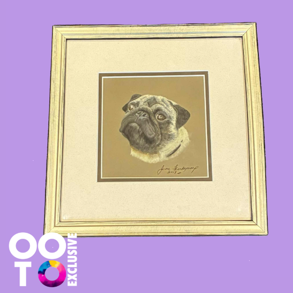 Frankie | Pug Pastel Print of an Original Painting