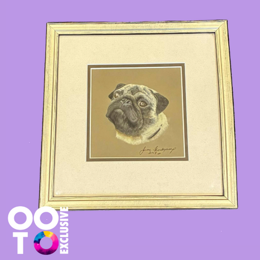Frankie | Pug Pastel Print of an Original Painting