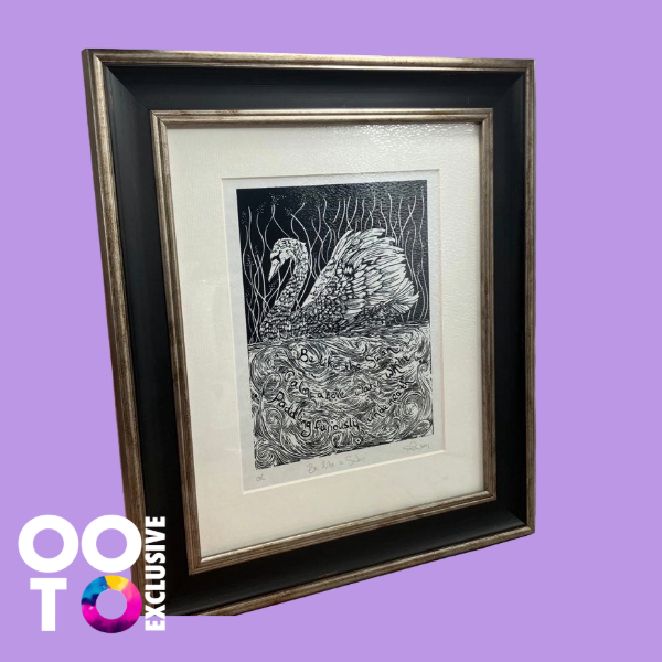 Be Like A Swan | Open Edition Lino Print