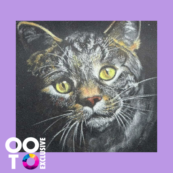 A Purr-Fect Pose| Original Pastel Painting