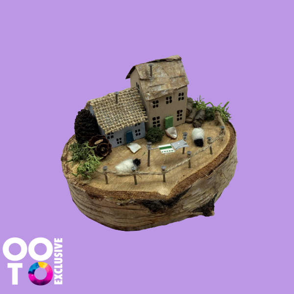 Handmade Small Wooden Country Cottages | Houses with Sheep