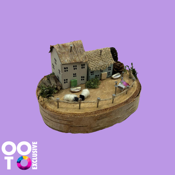 Handmade Small Wooden Country Cottages | Houses with Sheep