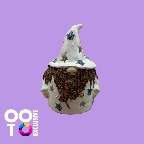 Ceramic Wizard & Wizardess Tealight Holders | Various Colours