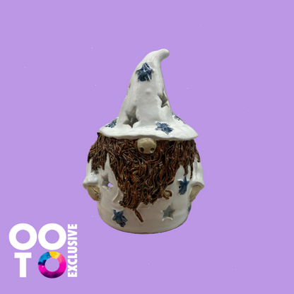 Ceramic Wizard & Wizardess Tealight Holders | Various Colours