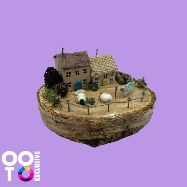 Handmade Small Wooden Country Cottages | Houses with Sheep