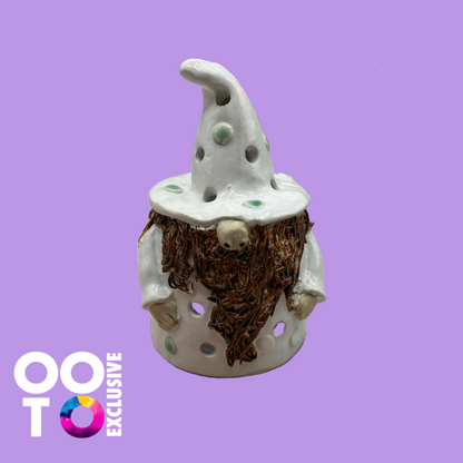 Ceramic Wizard & Wizardess Tealight Holders | Various Colours