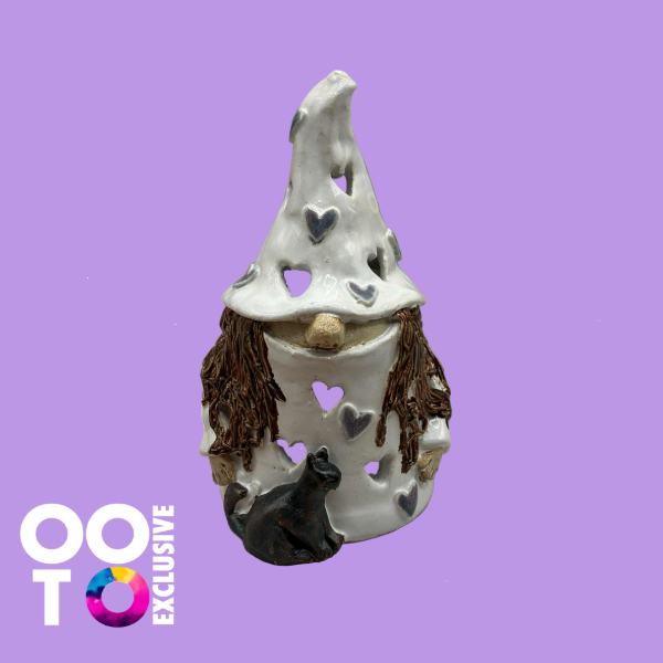 Ceramic Wizard & Wizardess Tealight Holders | Various Colours
