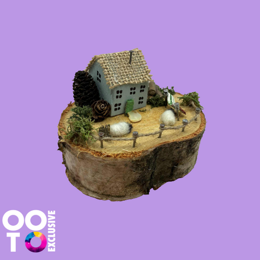 Handmade Small Wooden Country Cottages | Houses with Sheep
