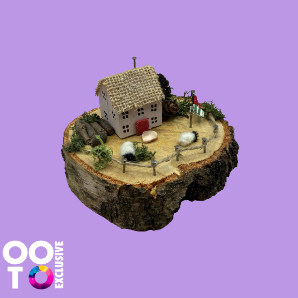 Handmade Small Wooden Country Cottages | Houses with Sheep
