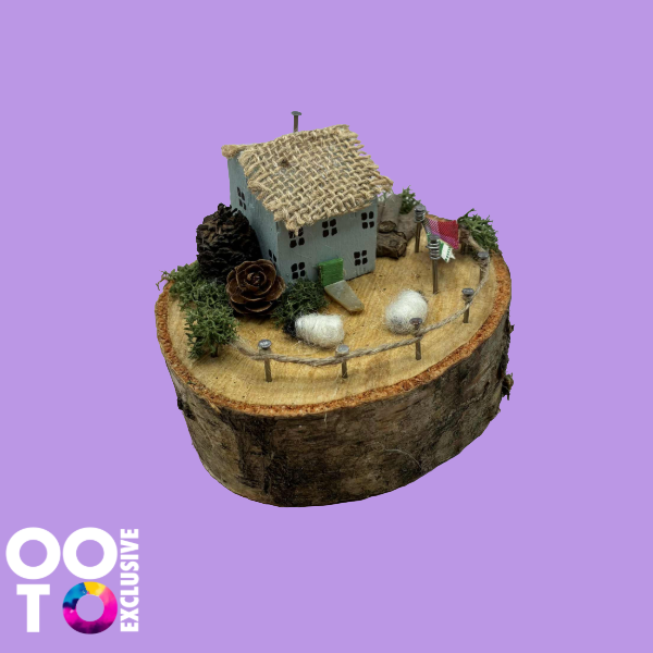 Handmade Small Wooden Country Cottages | Houses with Sheep