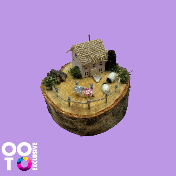 Handmade Small Wooden Country Cottages | Houses with Sheep