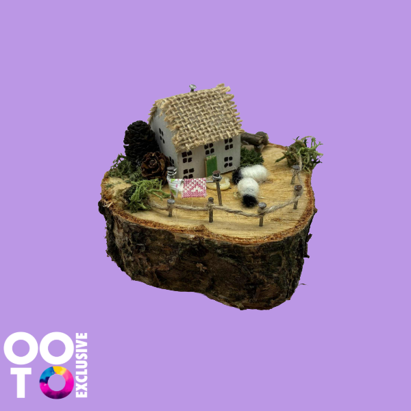 Handmade Small Wooden Country Cottages | Houses with Sheep