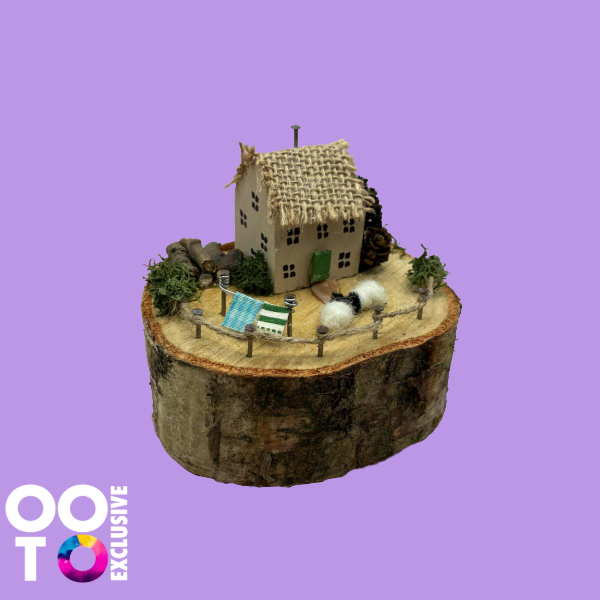 Handmade Small Wooden Country Cottages | Houses with Sheep