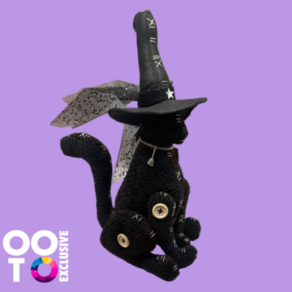 The Witches Cat | Hand Sewn Fabric Decoration