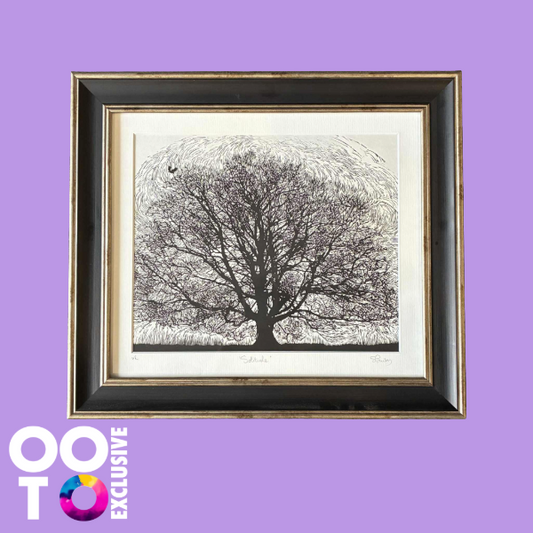 Solitude | Variable Edition Framed Lino Print