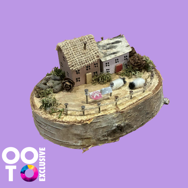 Handmade Small Wooden Country Cottages | Houses with Sheep