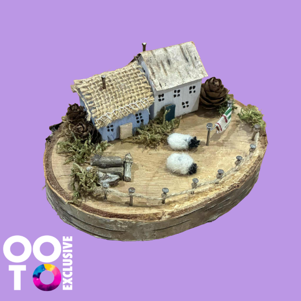 Handmade Small Wooden Country Cottages | Houses with Sheep