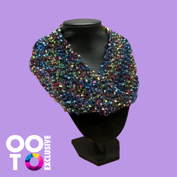 Handknitted Loop Twist Neck Scarves | Choose Your Colour!