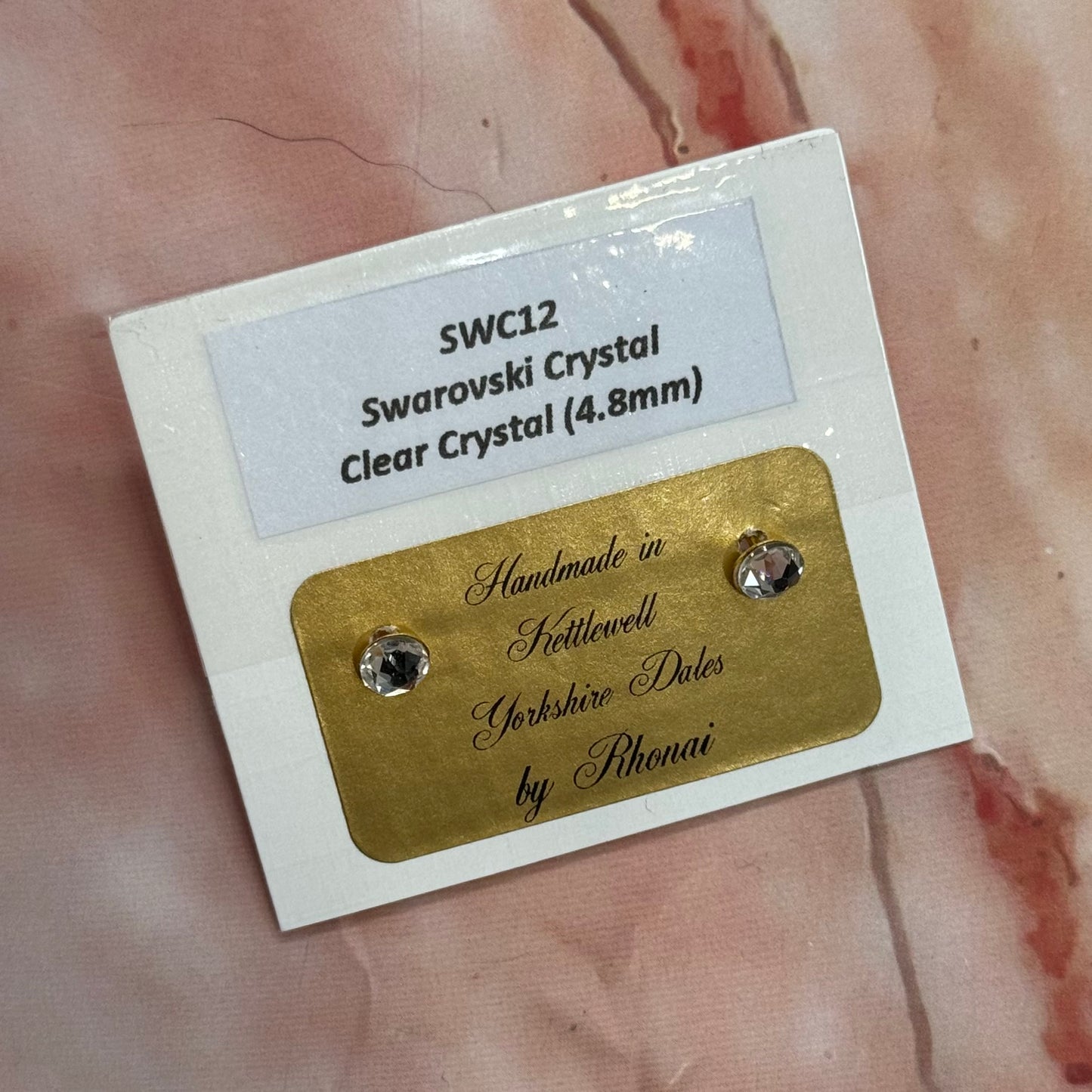 Swarovski Crystal Earrings | 4.8mm