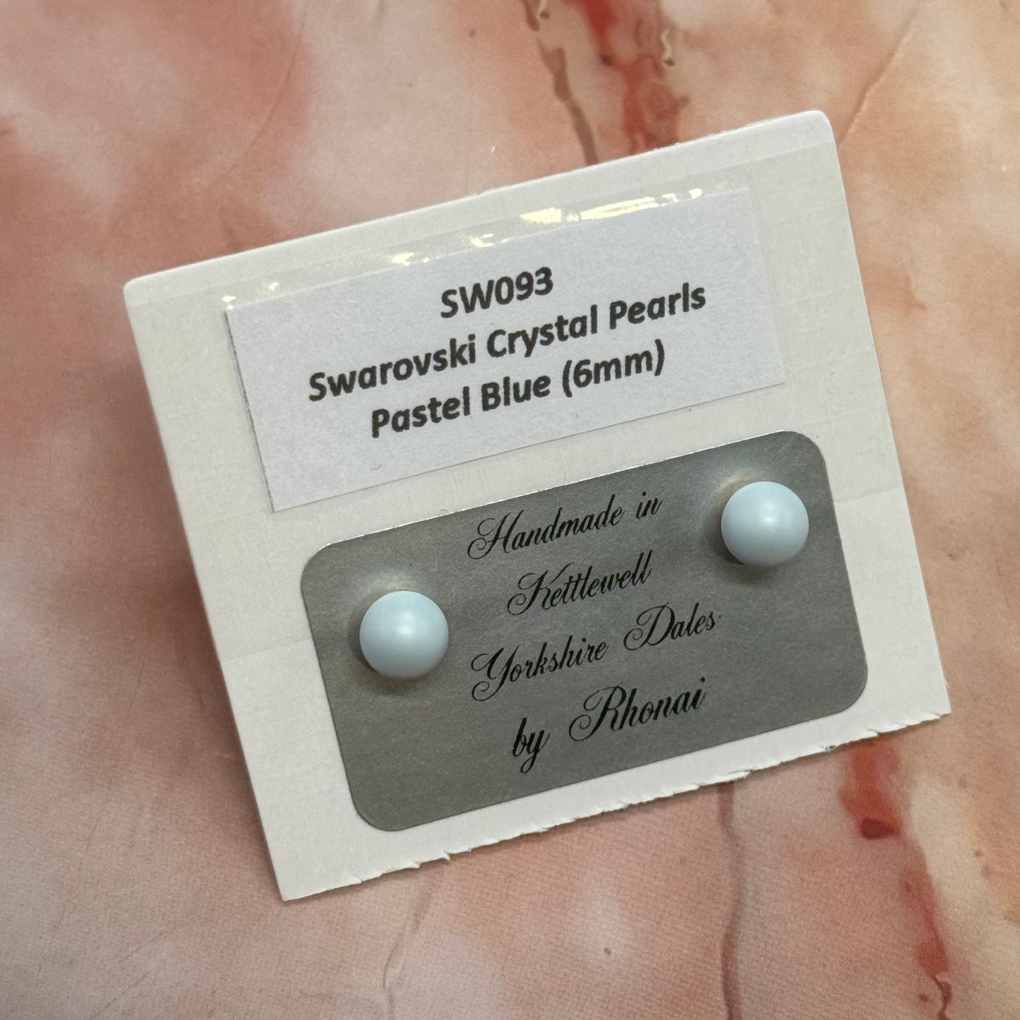 Swarovski Crystal Pearl Earrings | 6mm