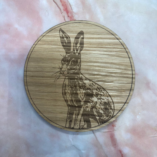 Handmade Wooden Wildlife Coasters | Laser Etched | Various Designs