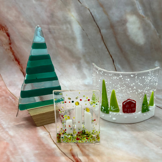 The Christmas Collection | Fused Glass Christmas Decorations
