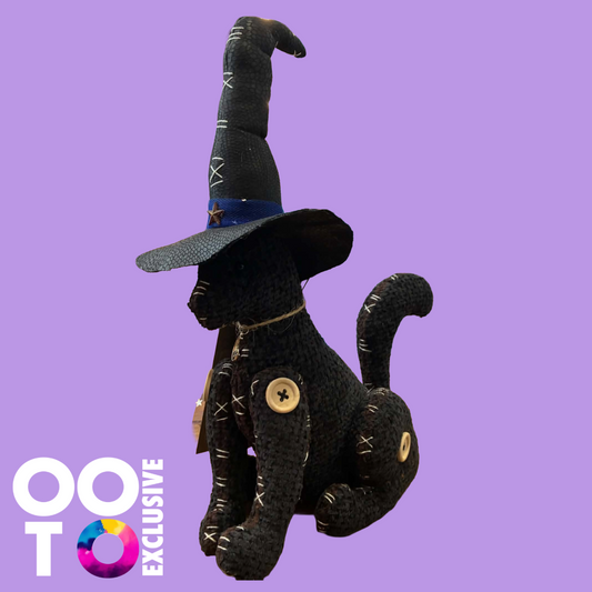 The Witches Cat | Hand Sewn Fabric Decoration