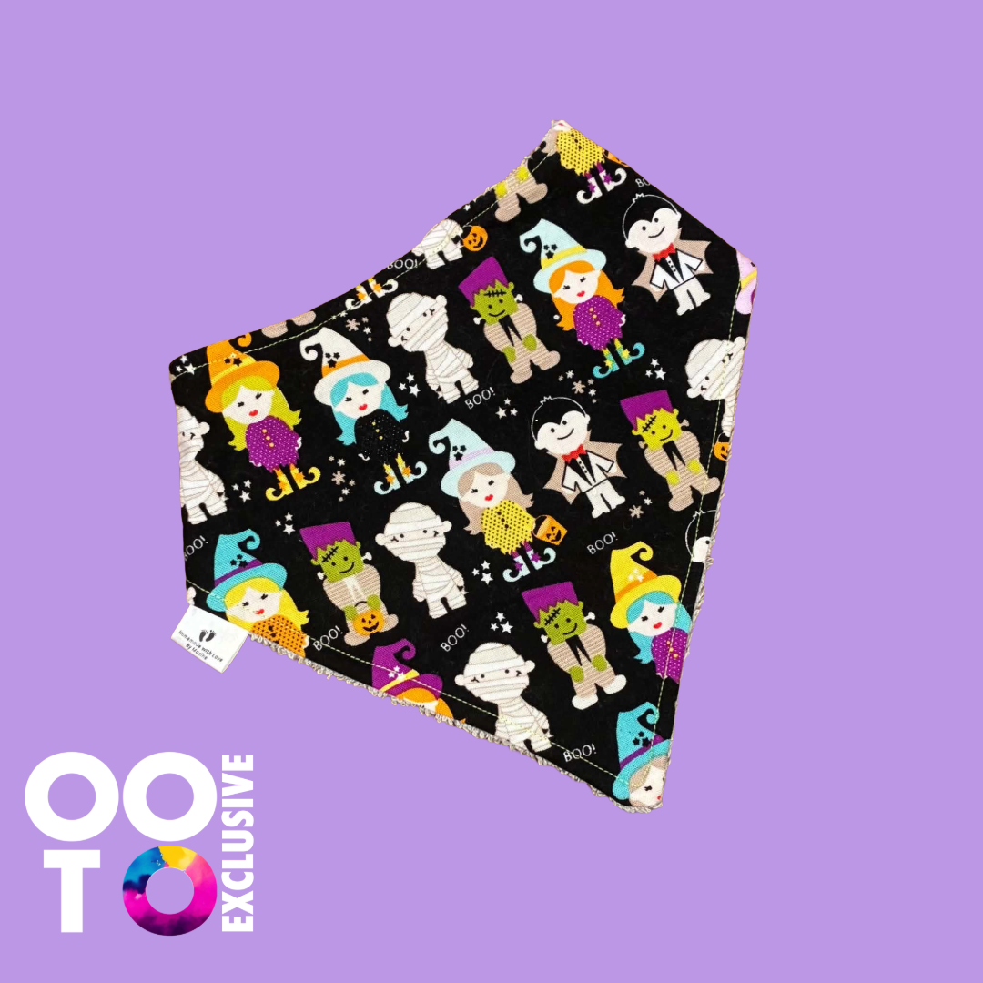 Halloween Baby Cotton Bibs | 0-12mths | Various Designs