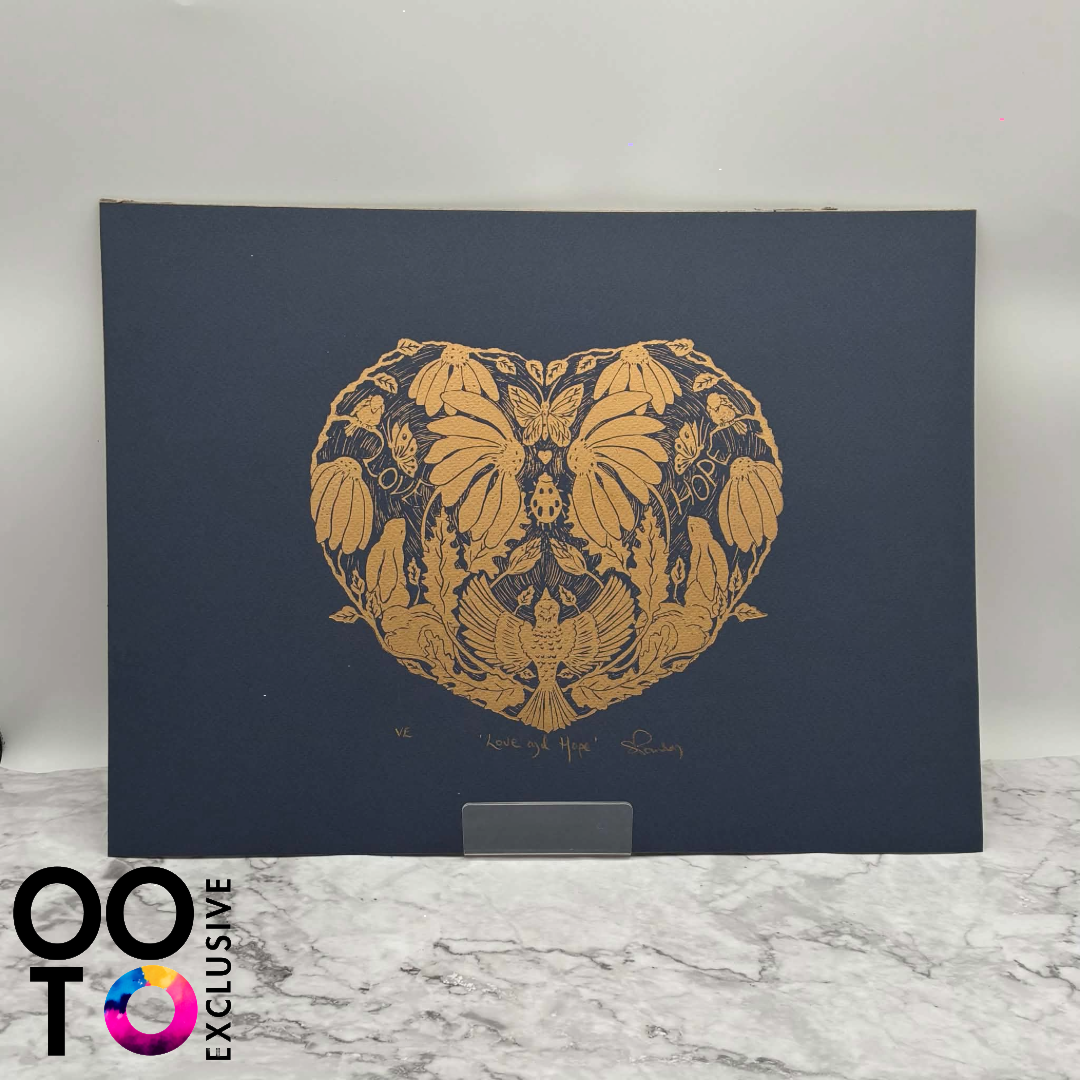 Love & Hope | Variable Edition Lino Prints | Various Styles