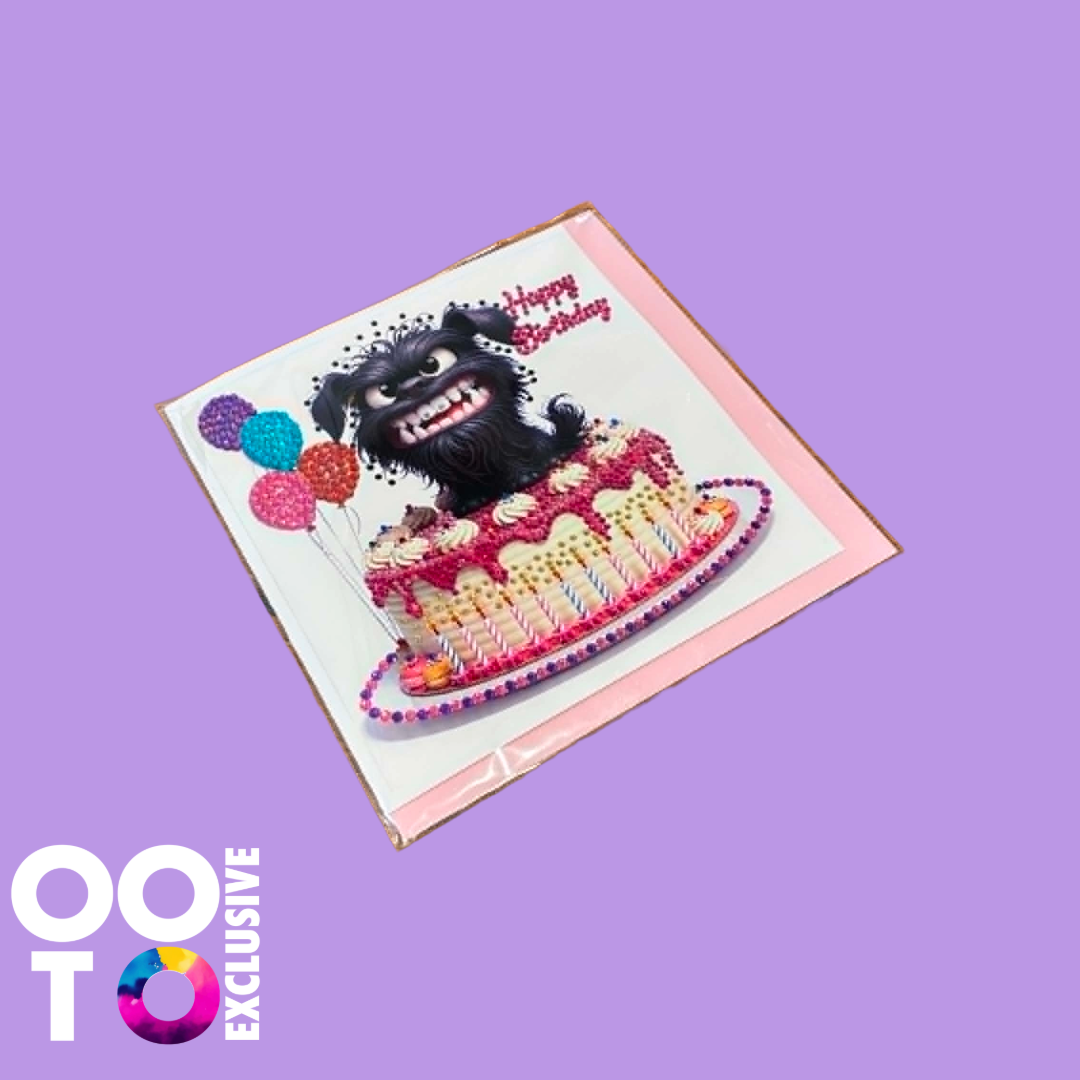 Birthday Cards with Rhinestone Crystals | Various Designs