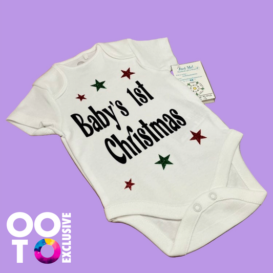 1st Christmas Baby Vests | 2 Designs