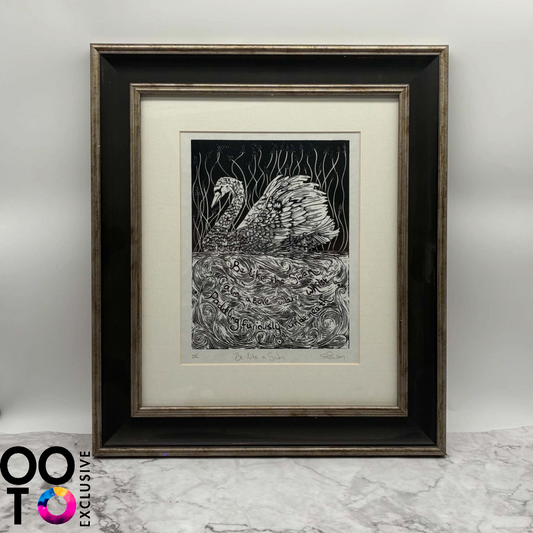 Be Like A Swan | Open Edition Lino Print