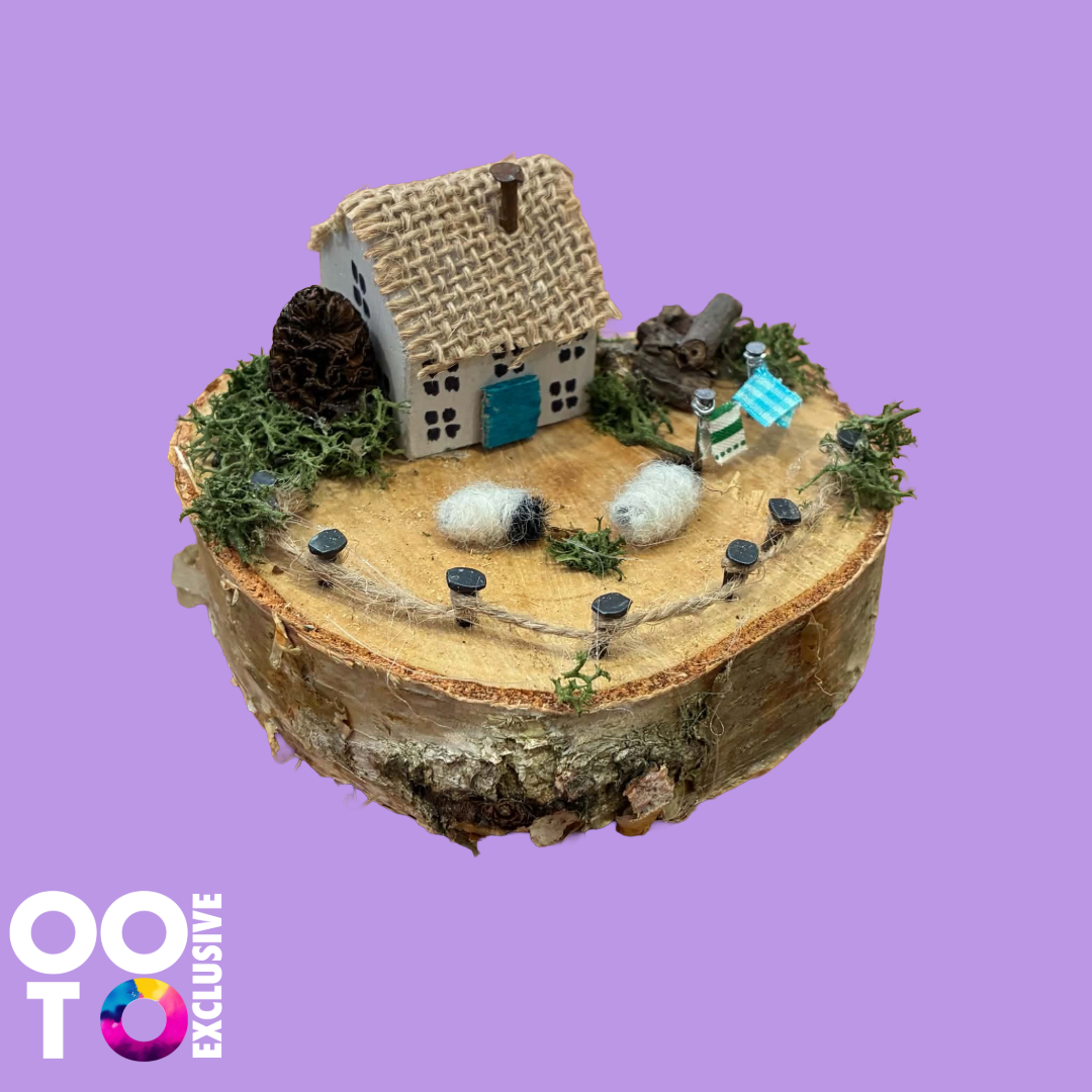 Handmade Small Wooden Country Cottages | Houses with Sheep