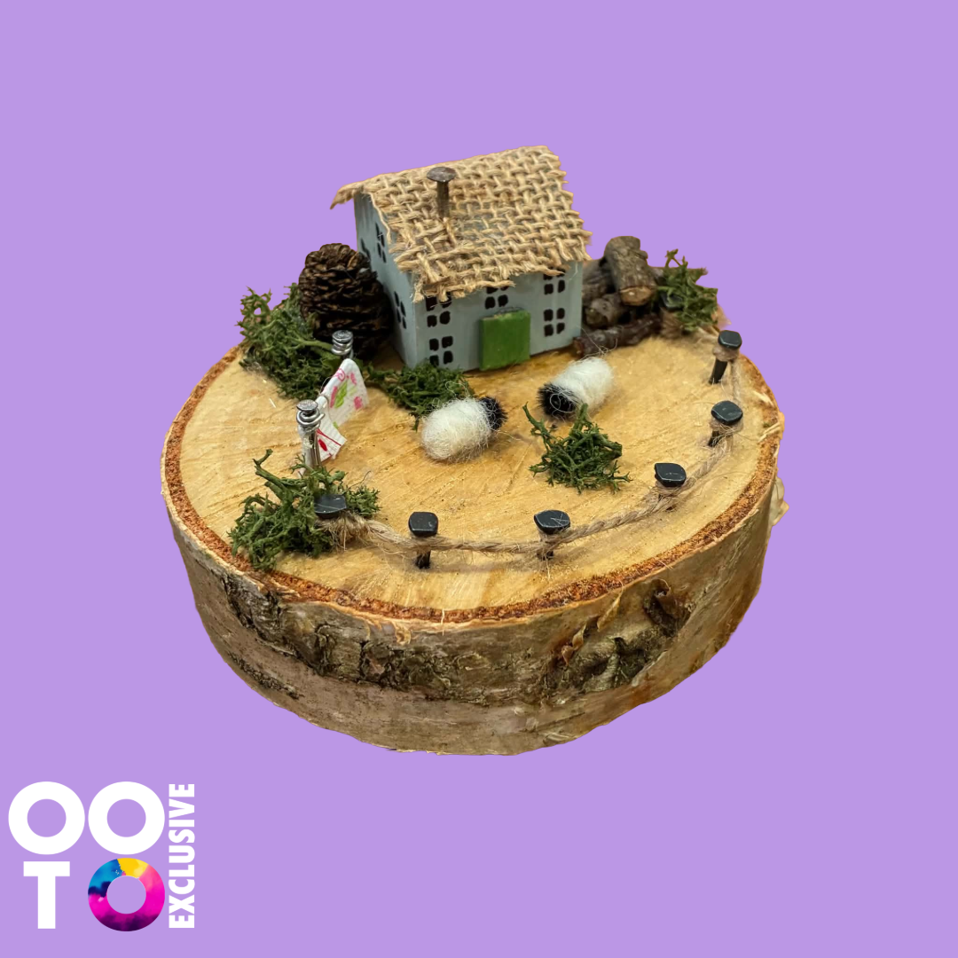 Handmade Small Wooden Country Cottages | Houses with Sheep
