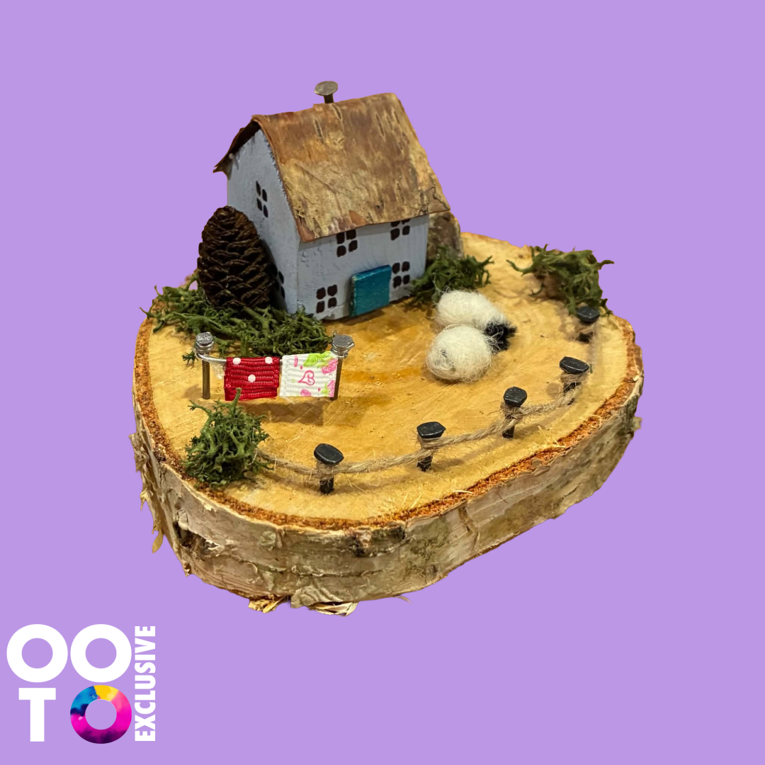 Handmade Small Wooden Country Cottages | Houses with Sheep