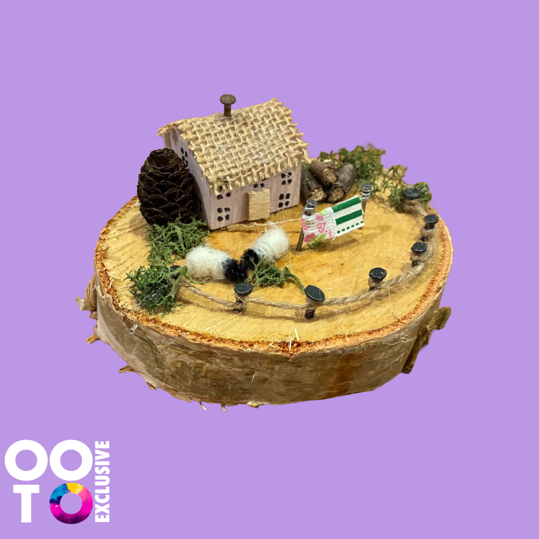 Handmade Small Wooden Country Cottages | Houses with Sheep
