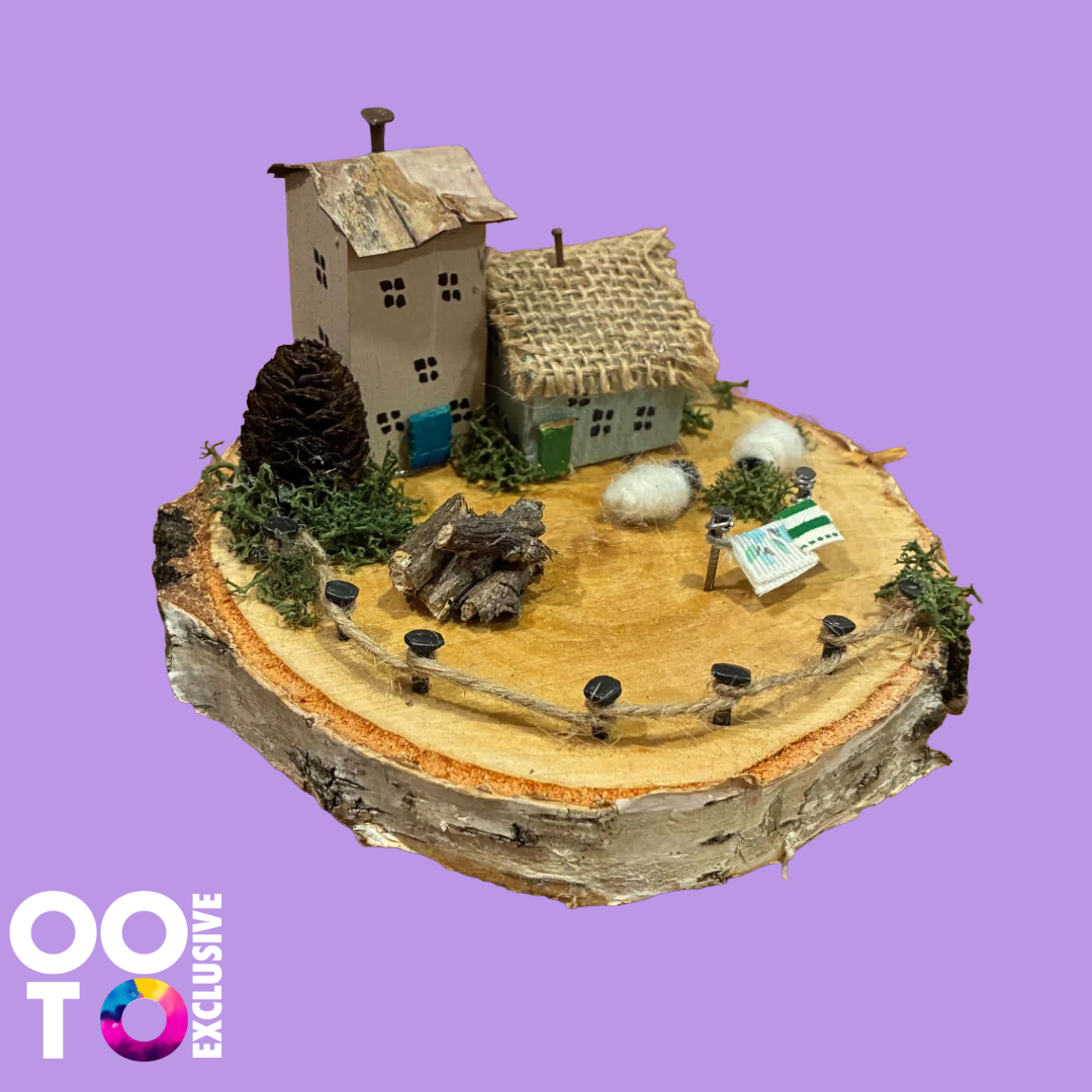 Handmade Small Wooden Country Cottages | Houses with Sheep