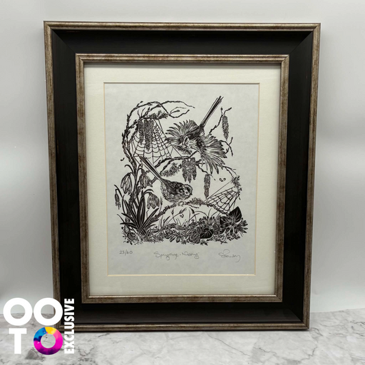Springtime | Limited Edition Framed Lino Print
